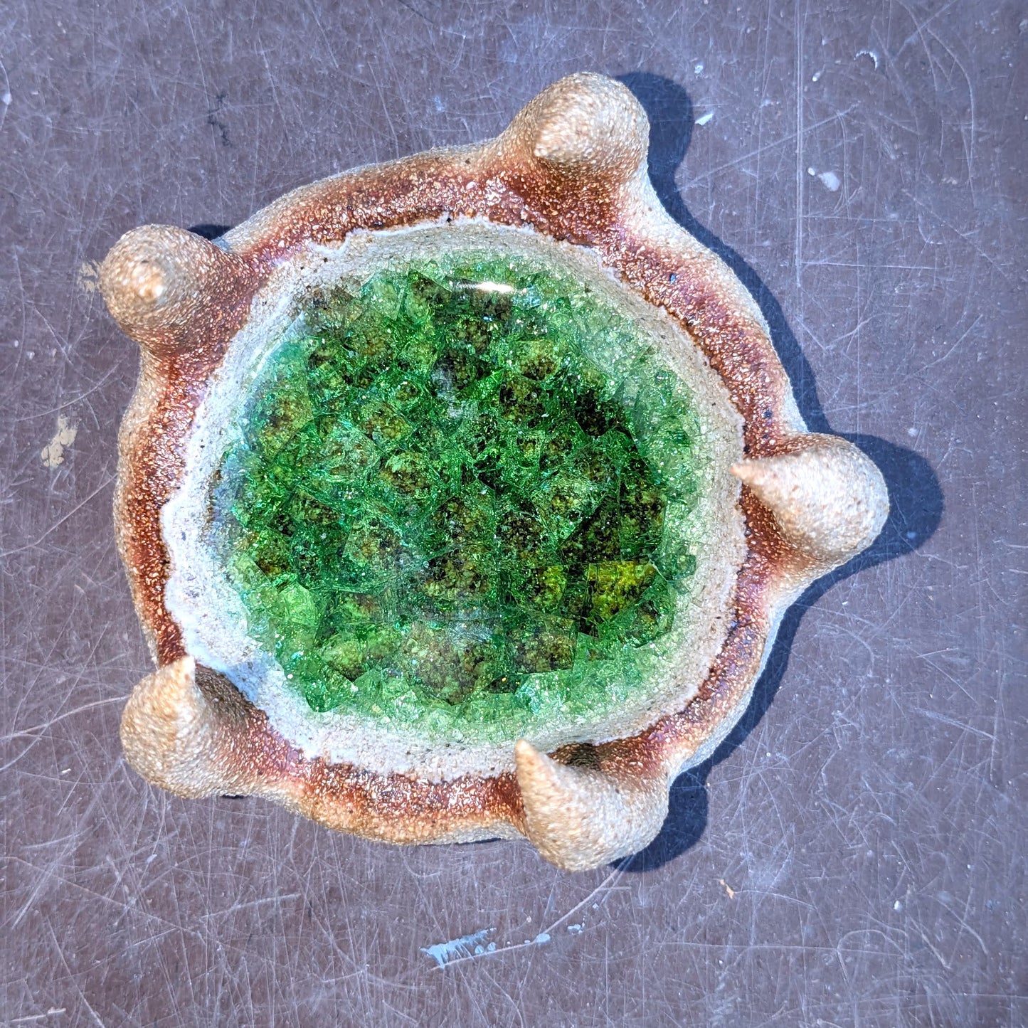 ljushållare/fat GRÖN