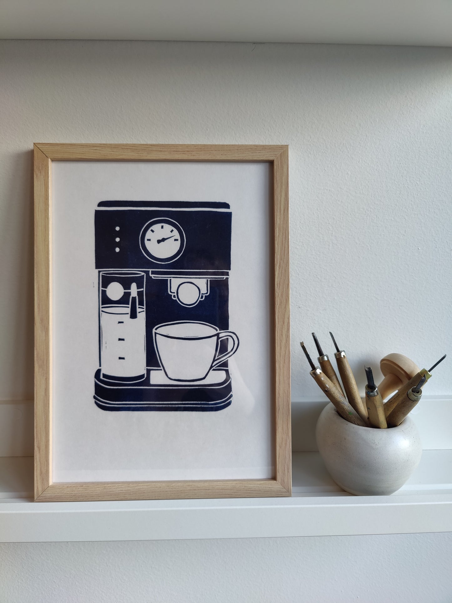 Espresso Linoleumprint