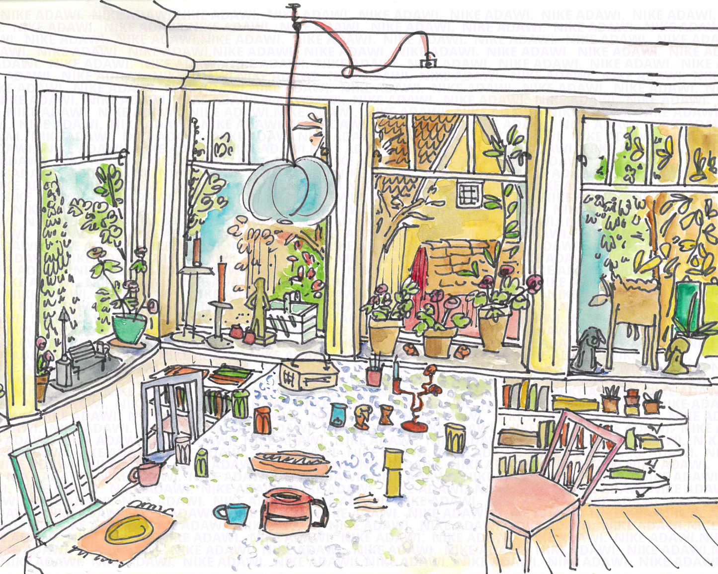 Malins Porch Print