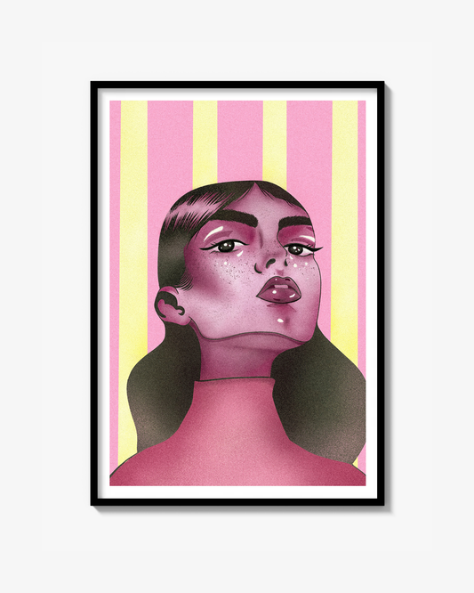 Pink gaze - Poster