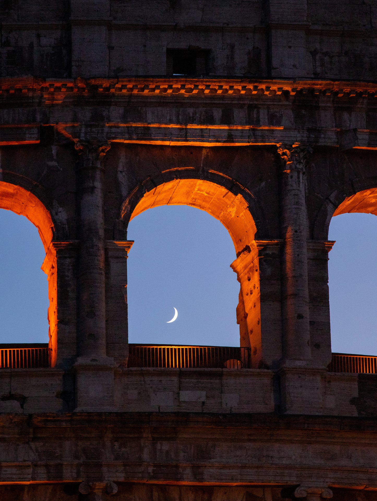Colosseum och the moon - Poster