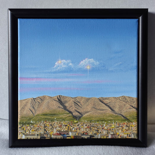 No Friends but the Mountains - Original oljemålning