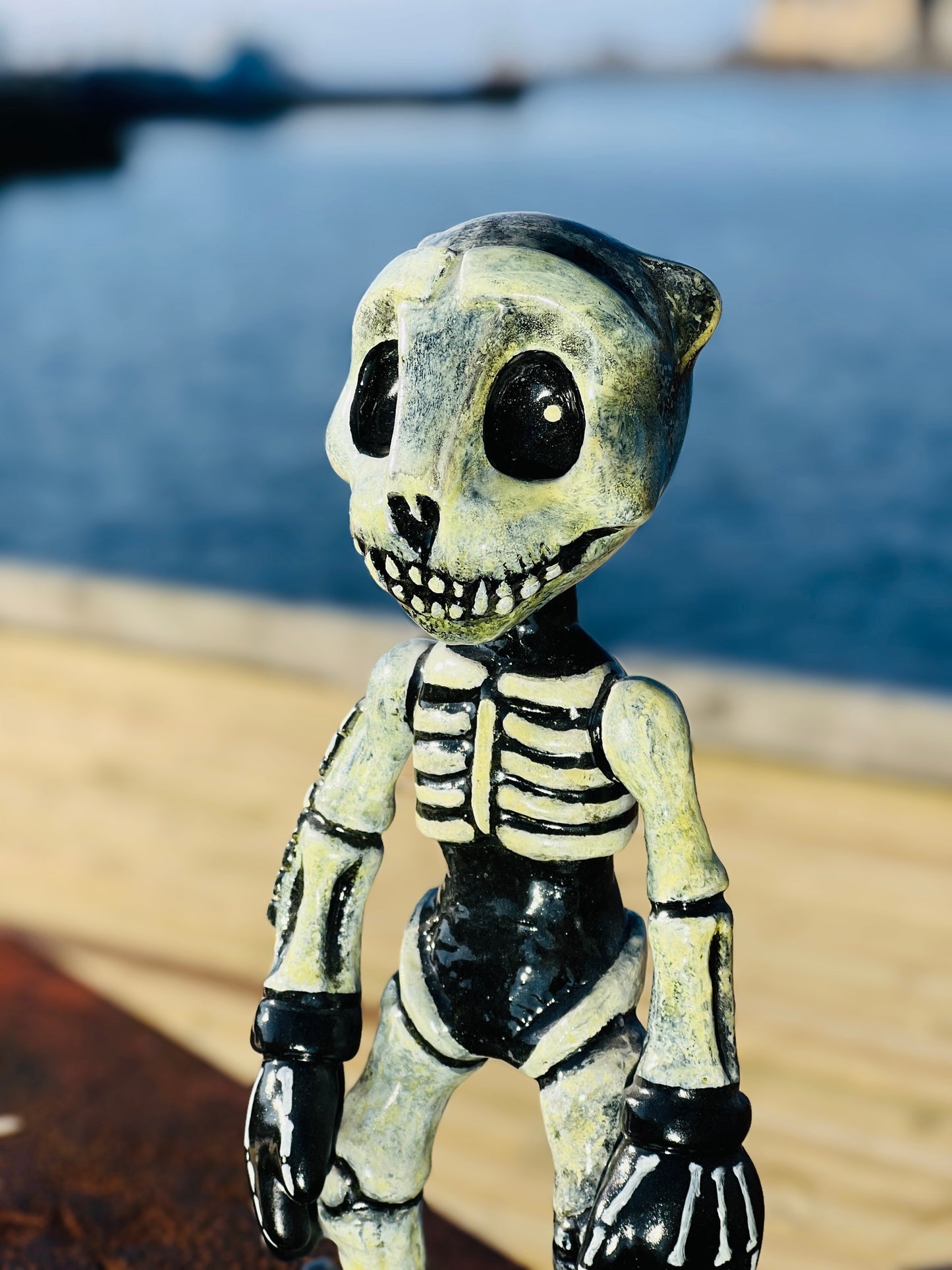 Momemto Mori Goldie Skulptur