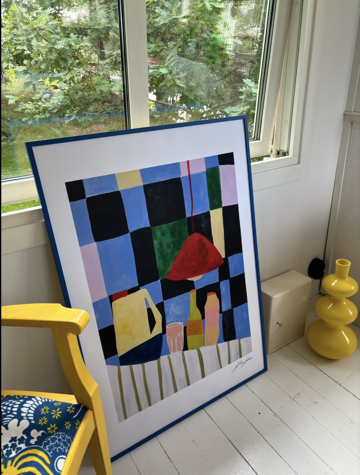 Blåa skafferi Print