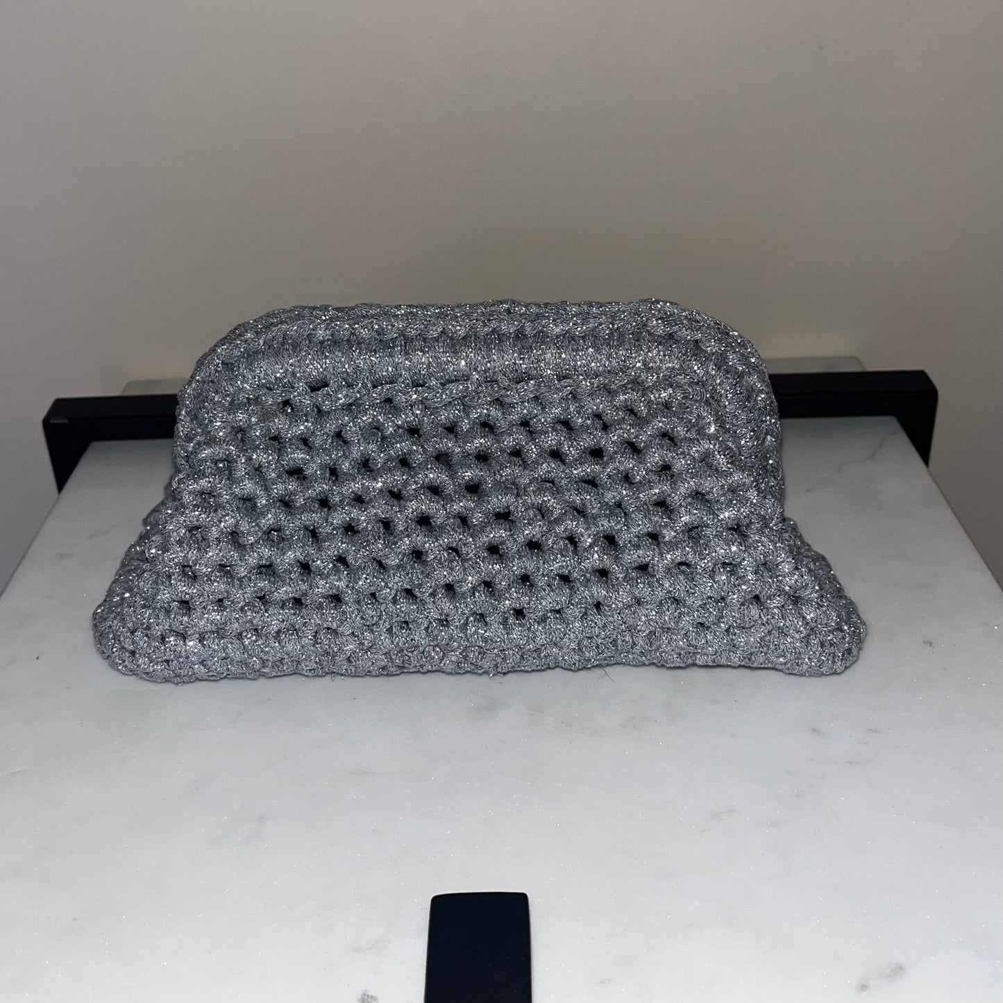 Clutch Silver Glitter