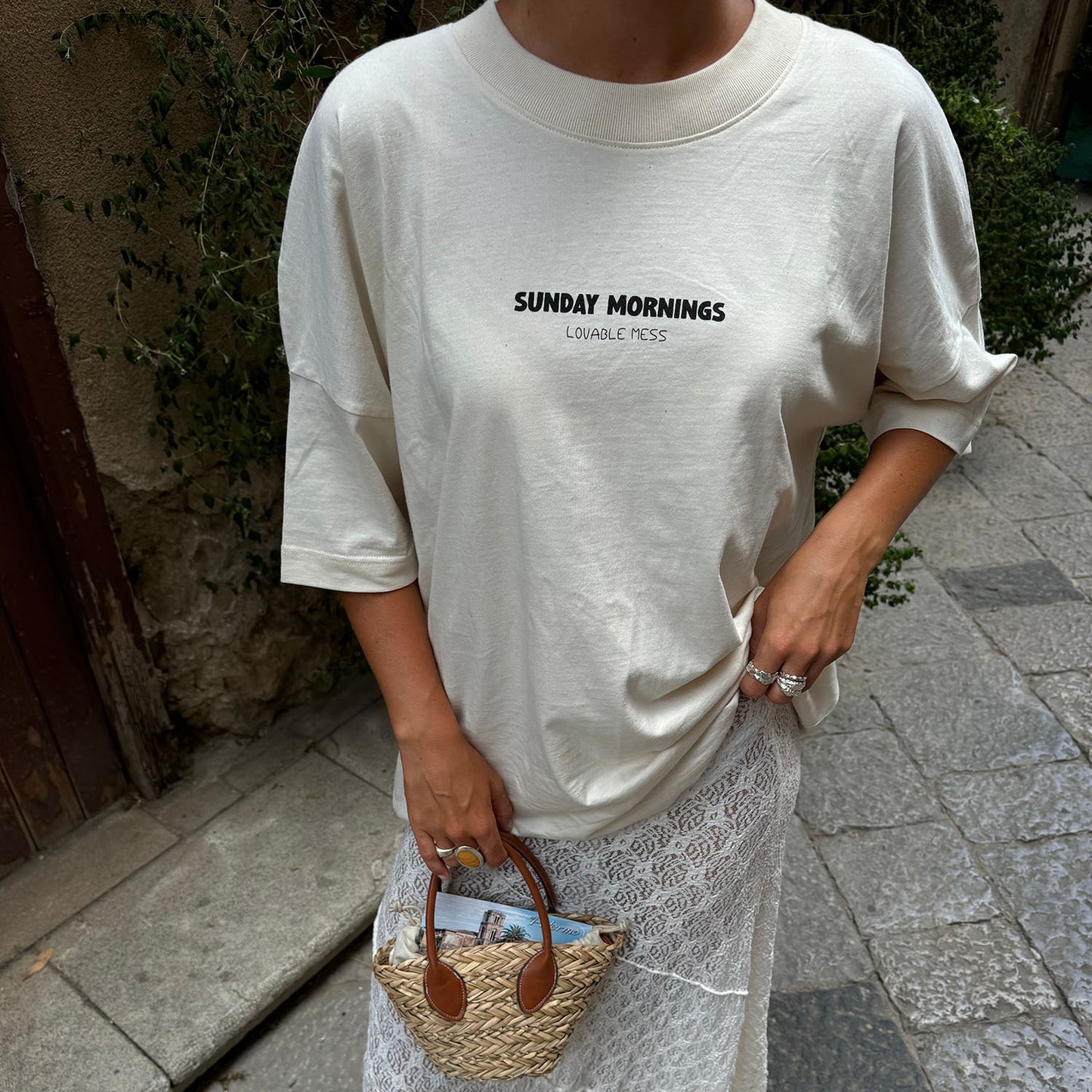 Sunday Mornings Naturell T-shirt
