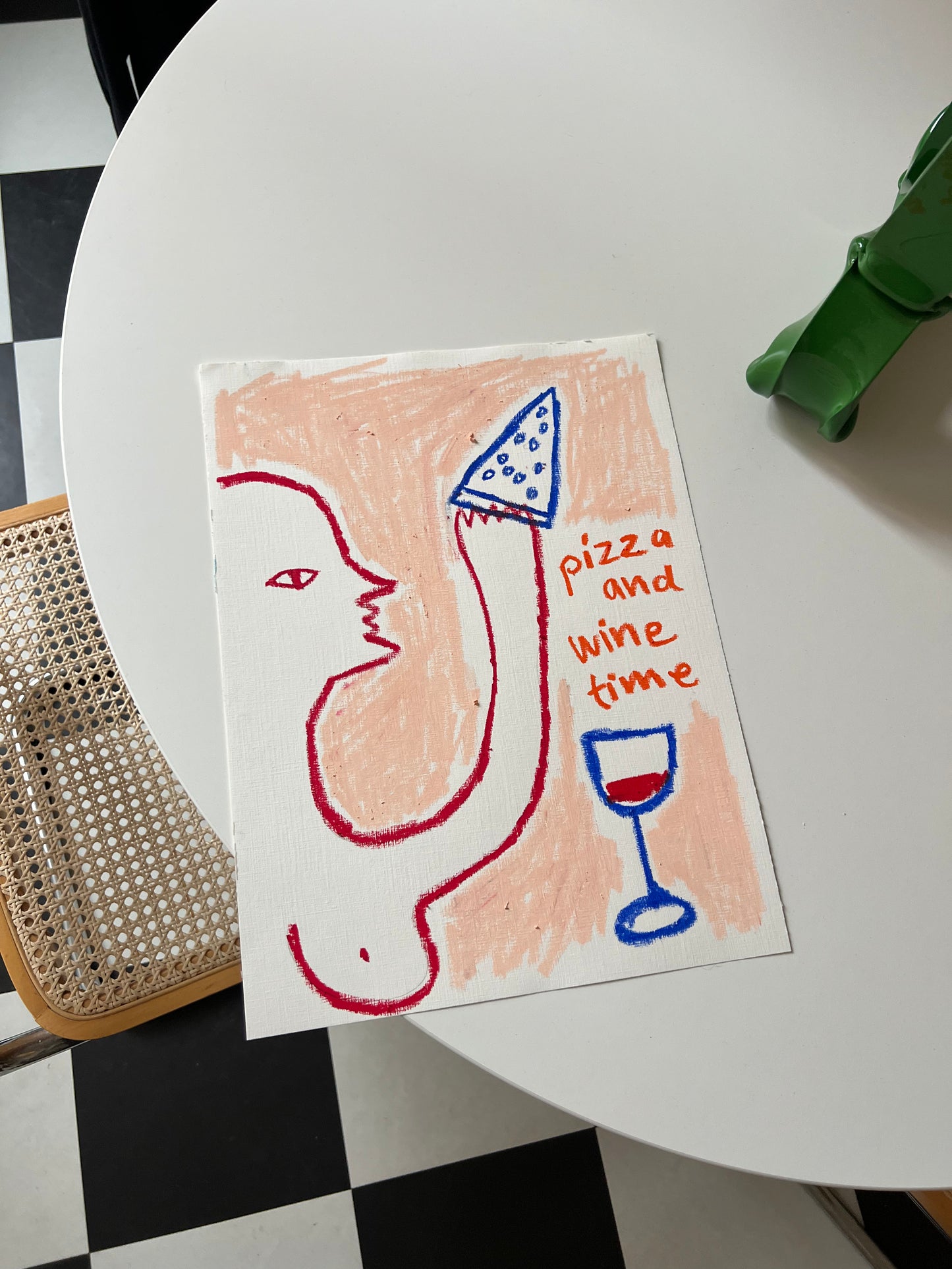 Pizza and wine time