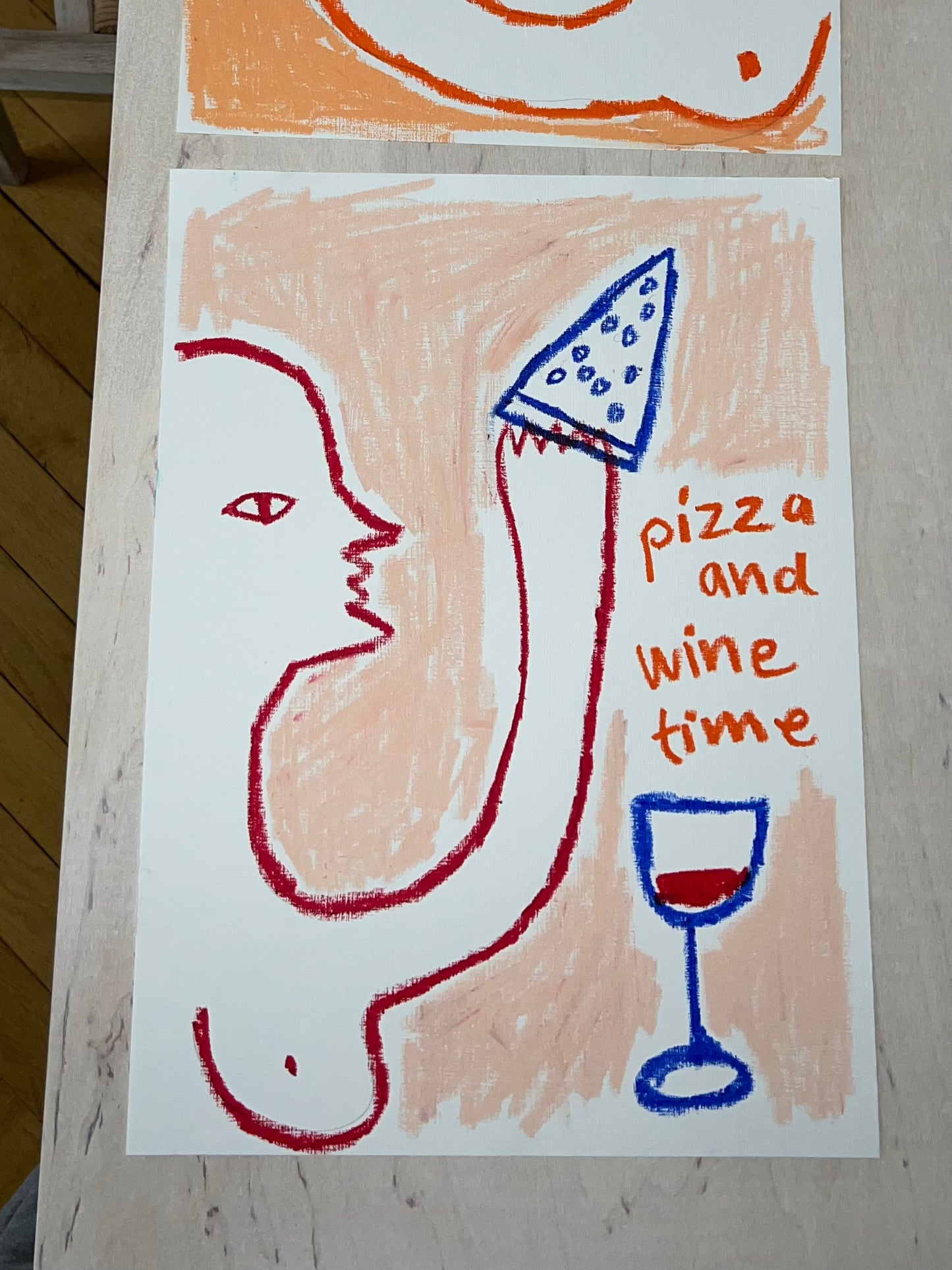 Pizza and wine time