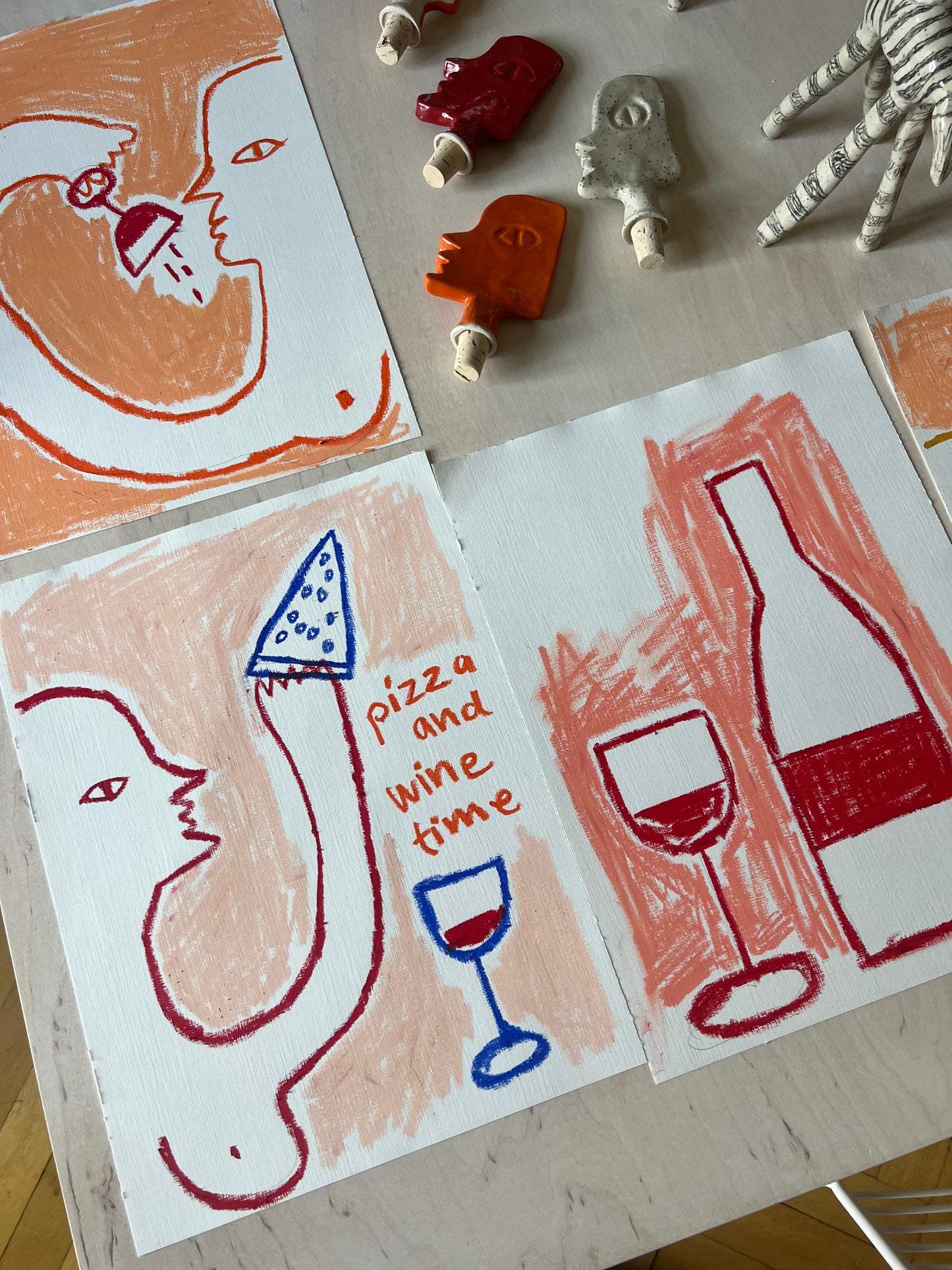 Pizza and wine time