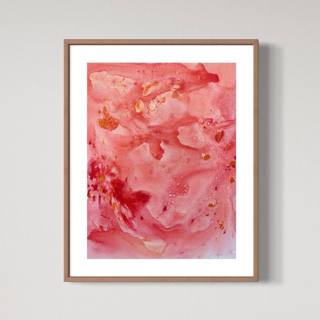 Röd rörig röra - Poster