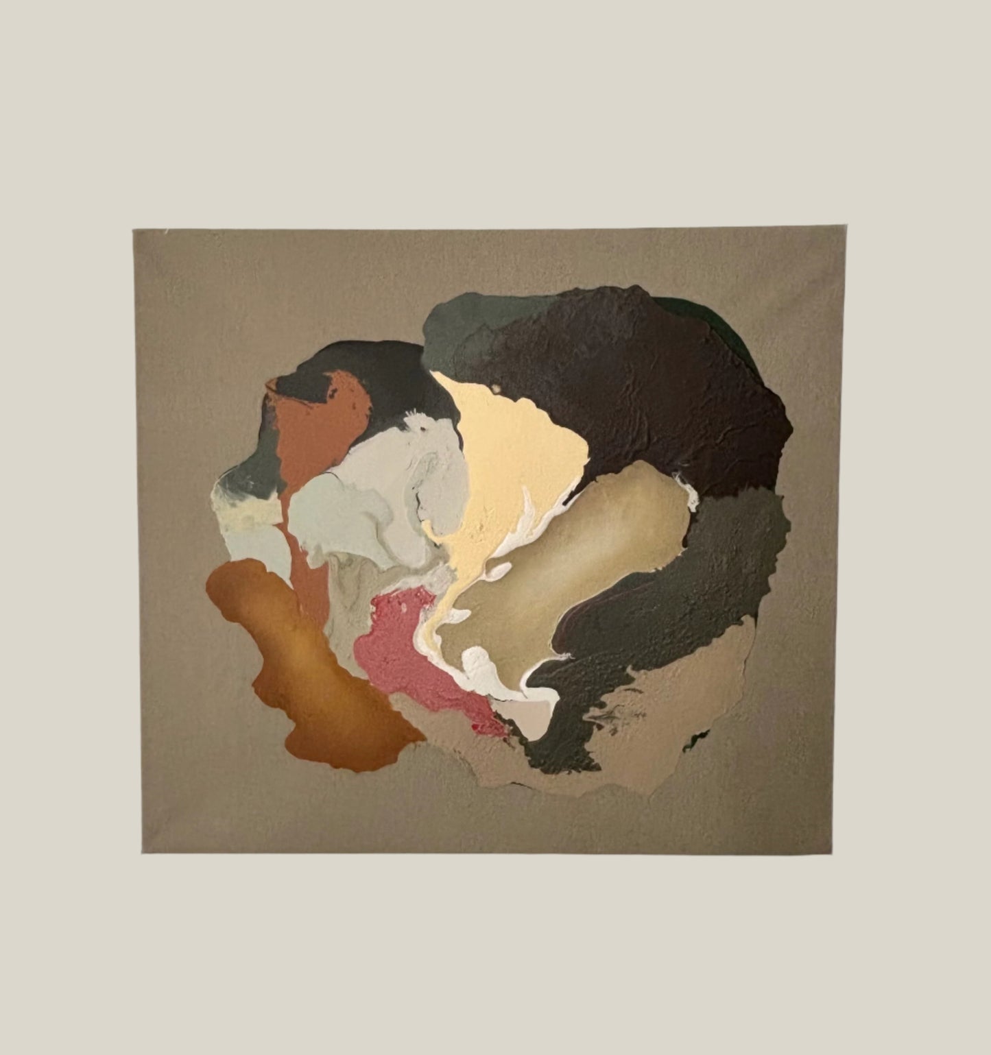 Floating colors 01 (Olja och akryl på canvas)