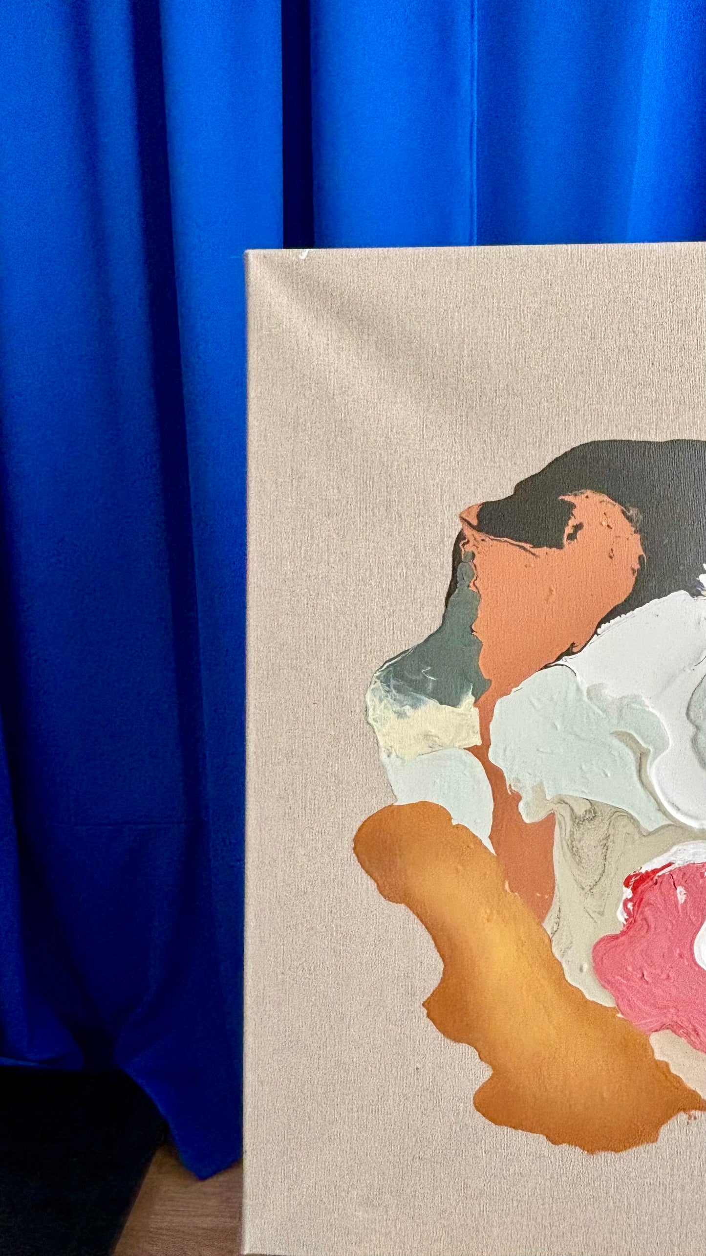 Floating colors 01 (Olja och akryl på canvas)