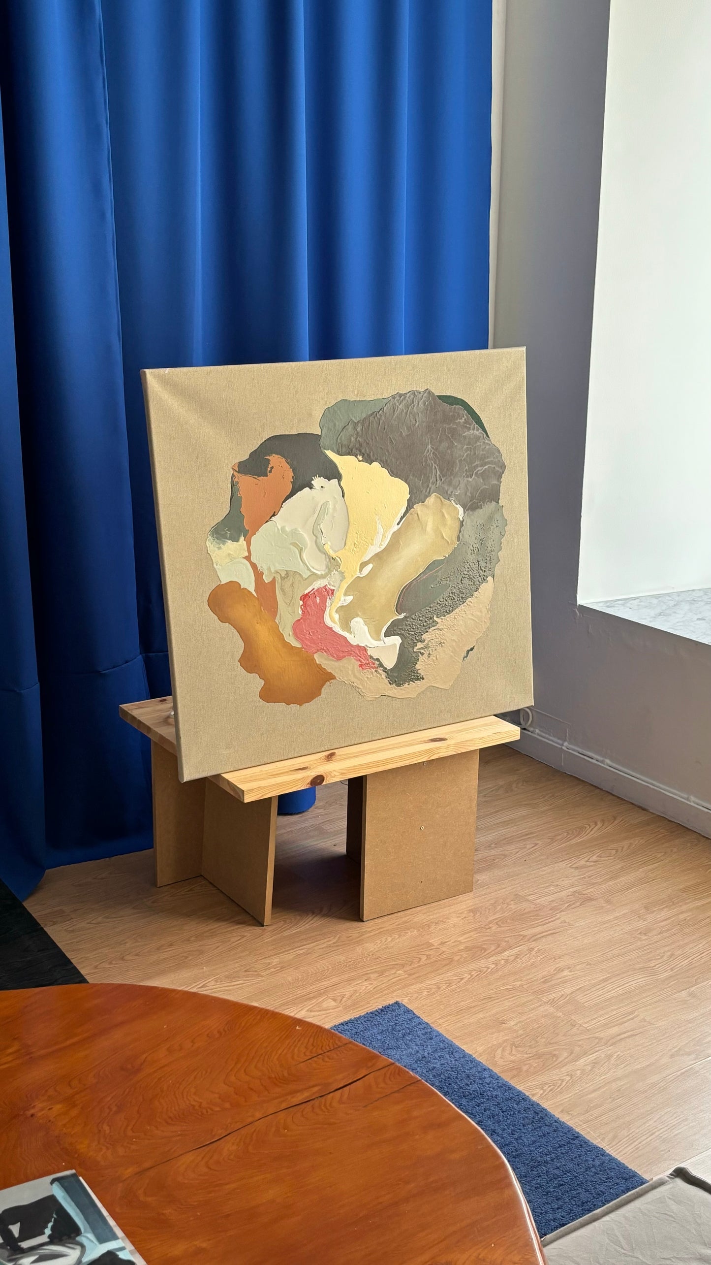 Floating colors 01 (Olja och akryl på canvas)