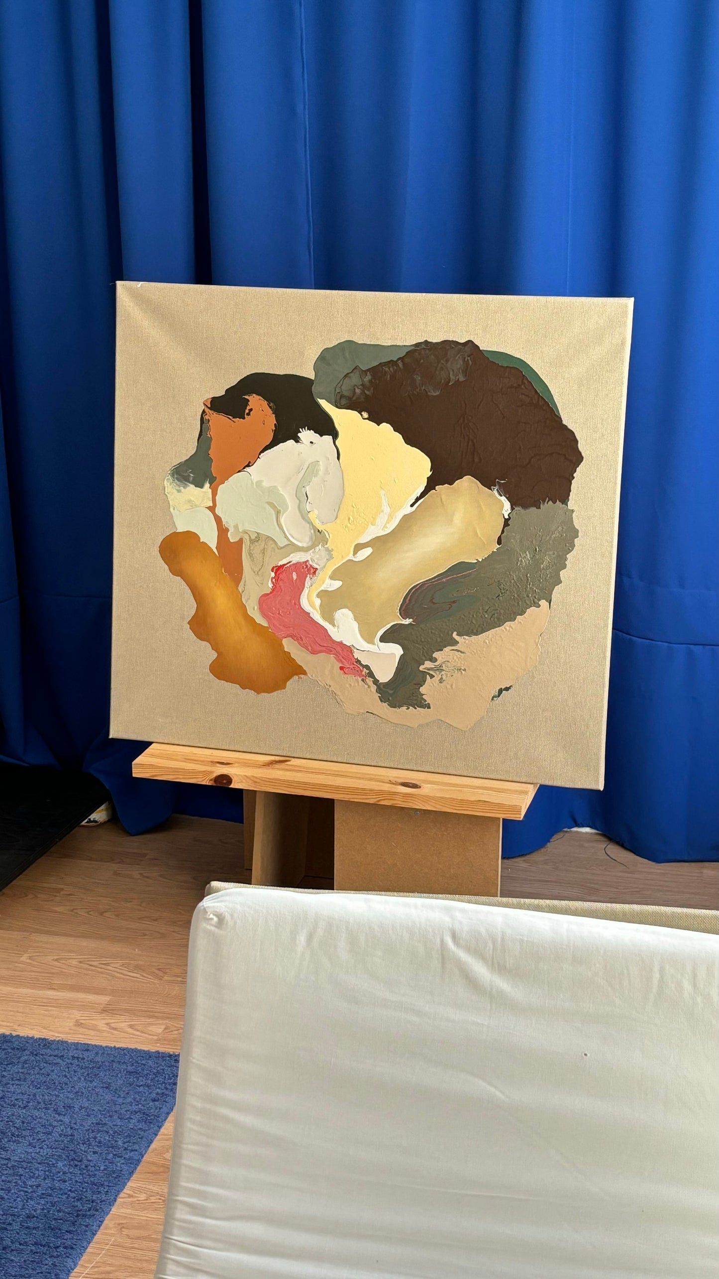 Floating colors 01 (Olja och akryl på canvas)