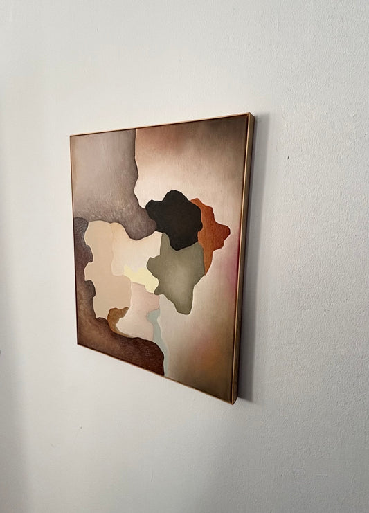 Floating colors 05 (Olja och akryl på canvas, träram)