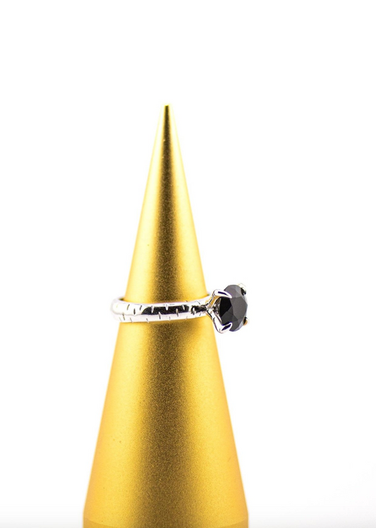 Léclaw Ring Guld Svart Agat