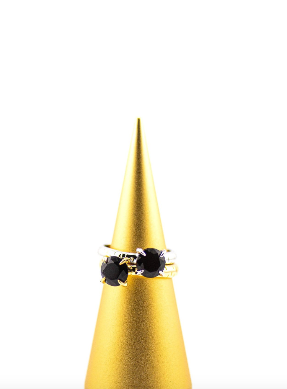 Léclaw Ring Guld Svart Agat
