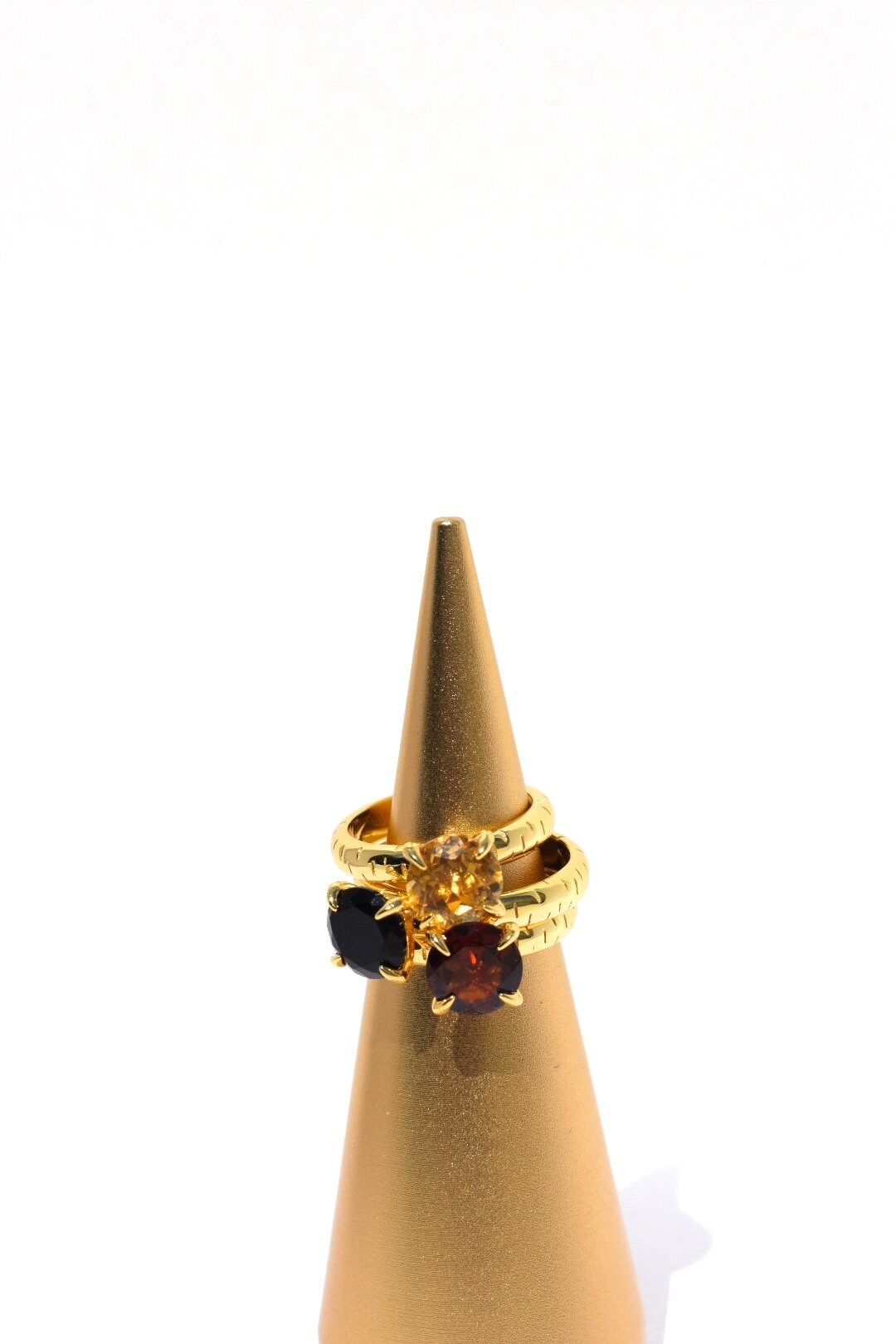 Léclaw Ring Guld Svart Agat