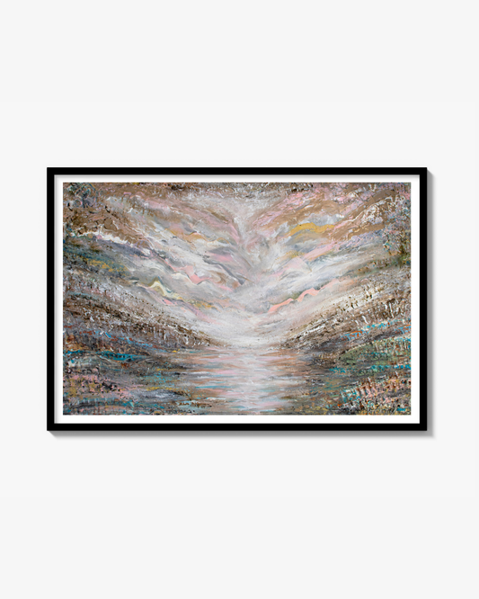 Papper Fine Art Print: "Shades of pink"