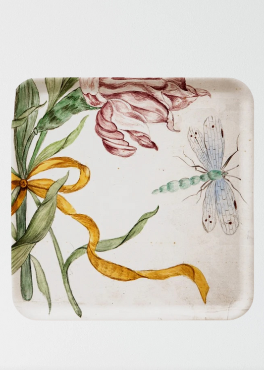 Amalia Dragonfly square tray 32 cm