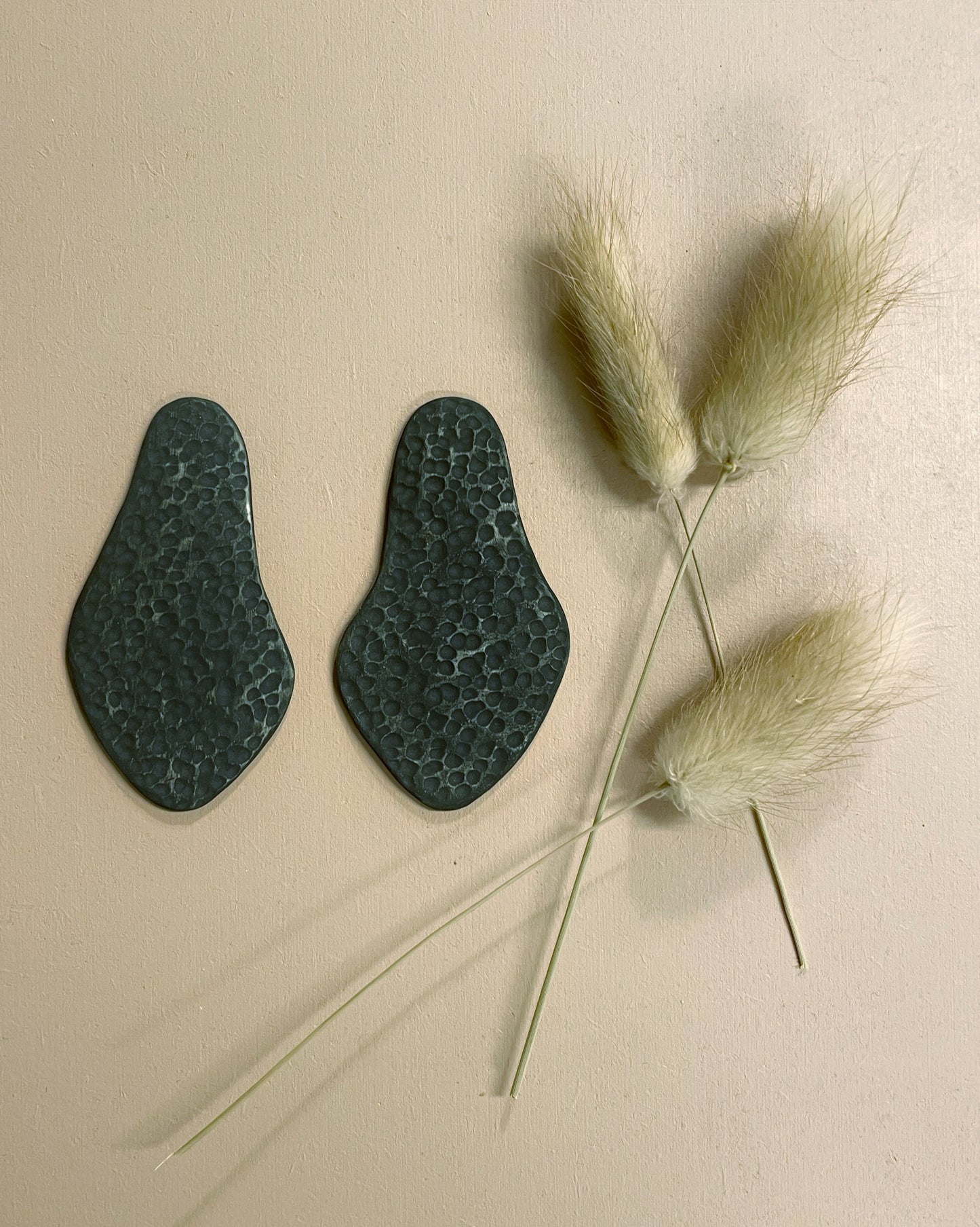 Hammered matte earrings