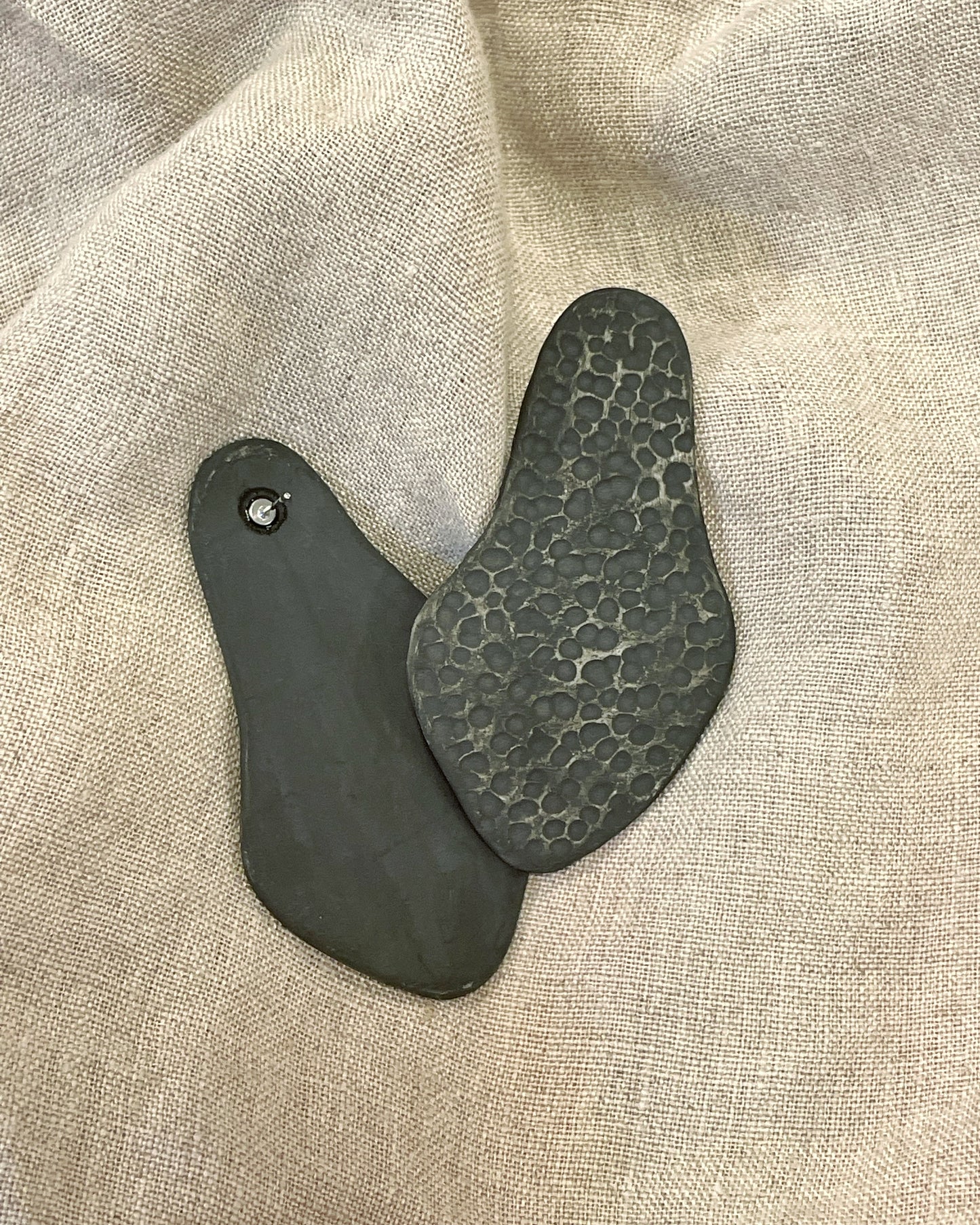 Hammered matte earrings