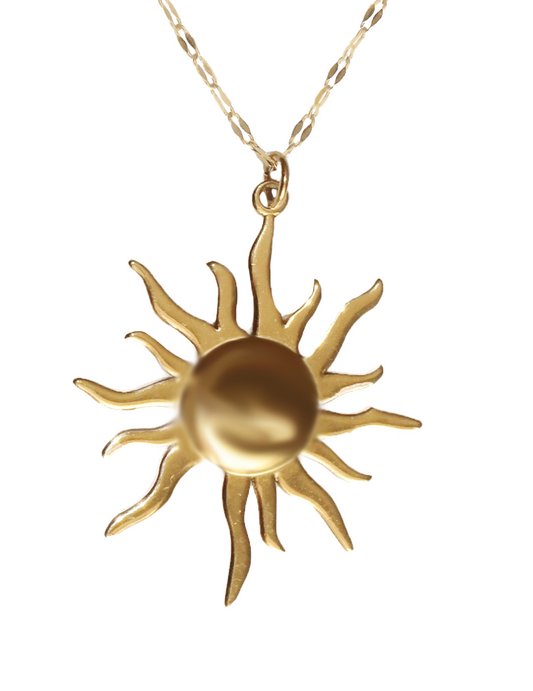 SHINE - Guld Solhalsband