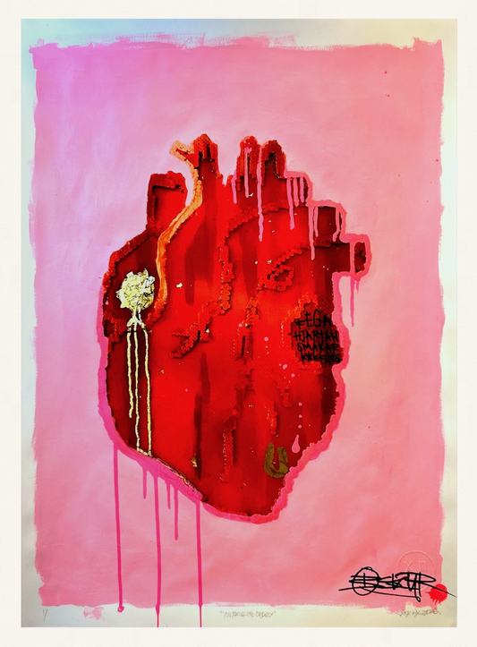 PINK HEART Fine Art Print