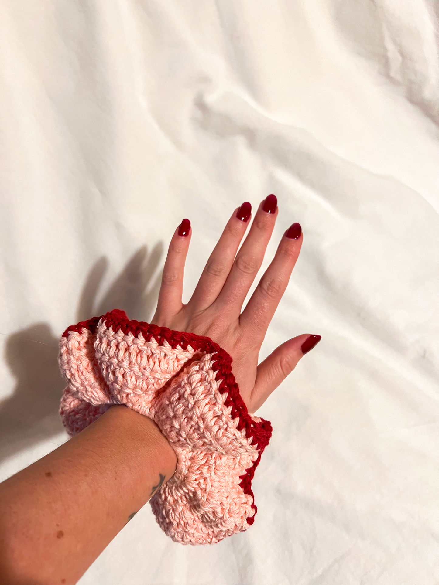 Scrunchie - Rosa/Röd