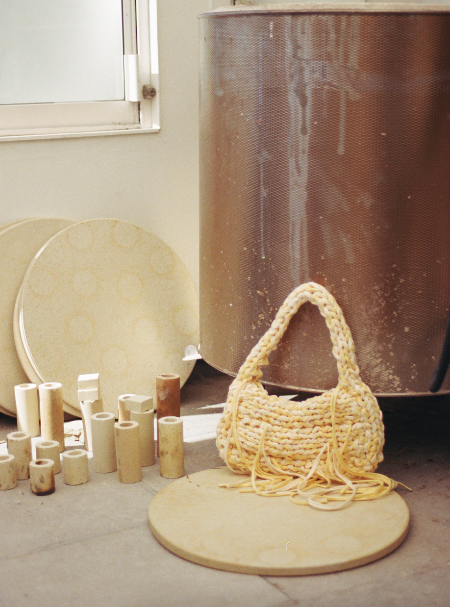 LEMON Crochet Handbag