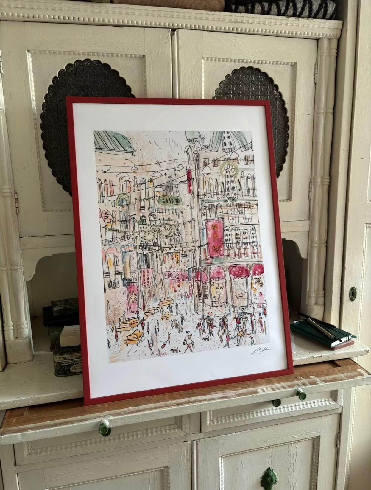 Christmas in the city Print