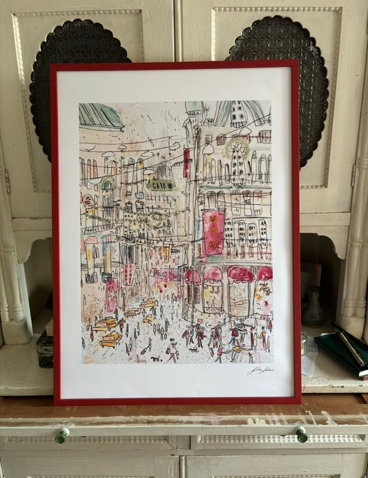 Christmas in the city Print