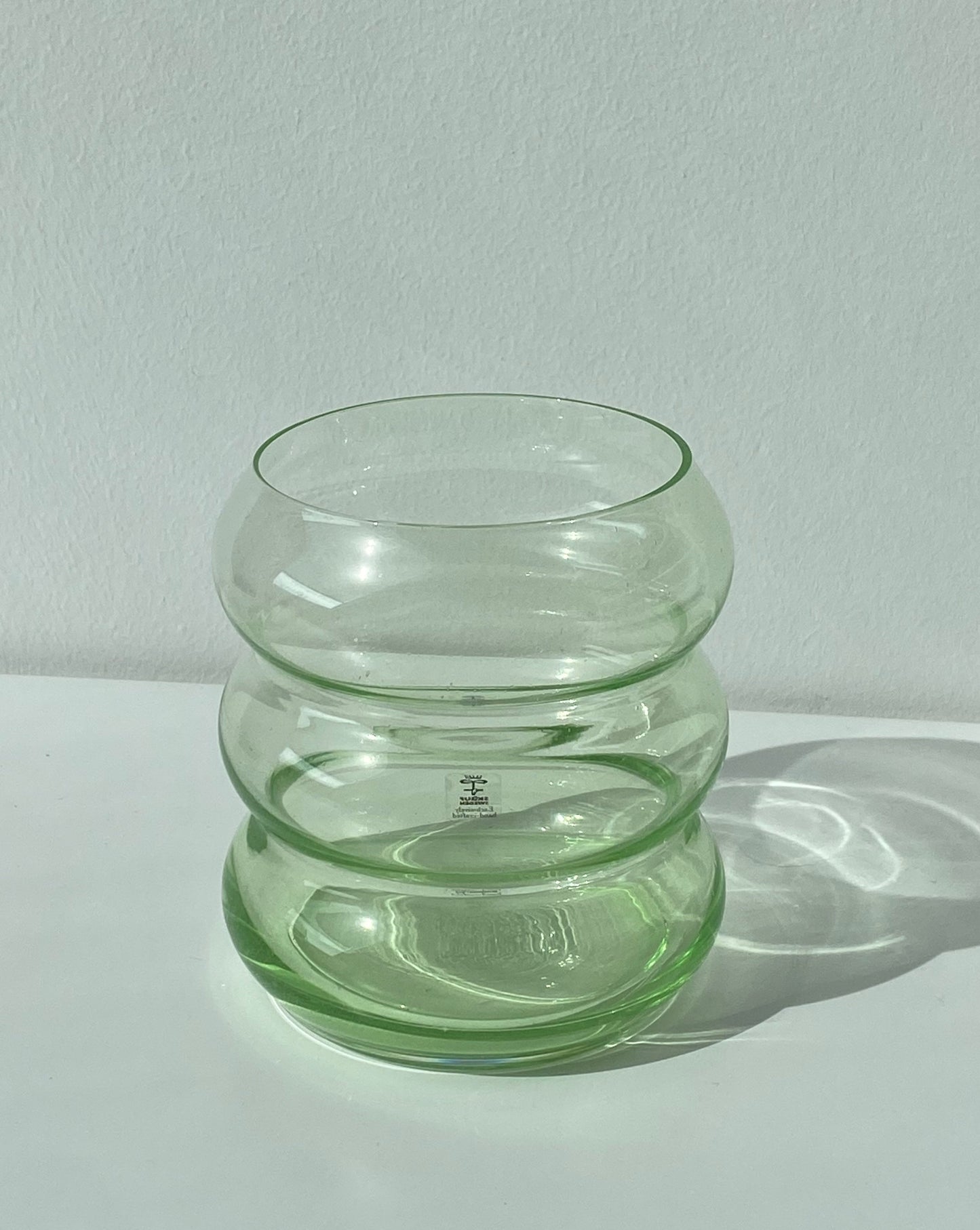 Bubbligt glas - Grön