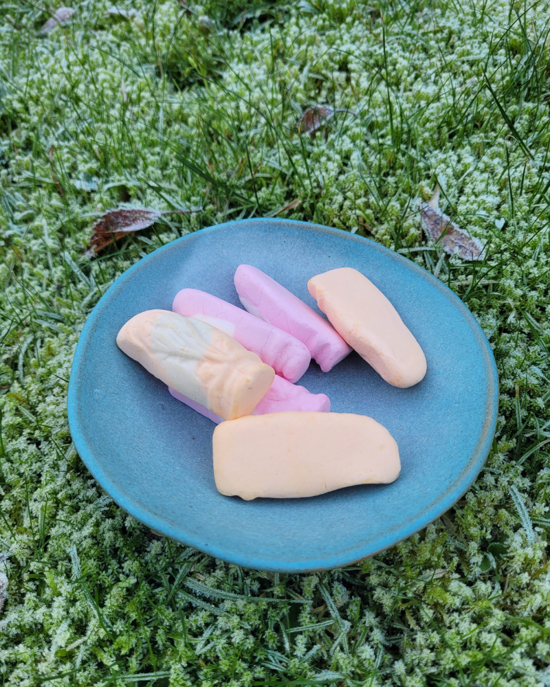 Handmade small snack bowl - black/grey