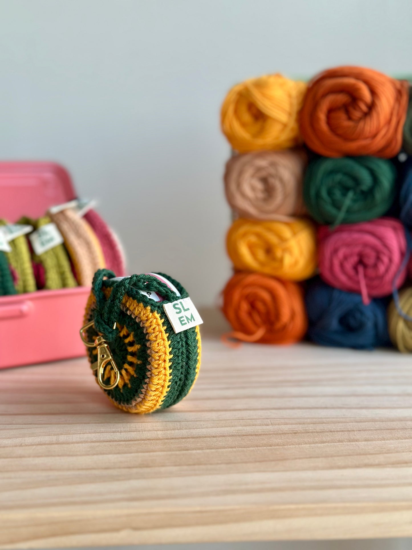 Yusef - Gul/mörkgrön/kola 1