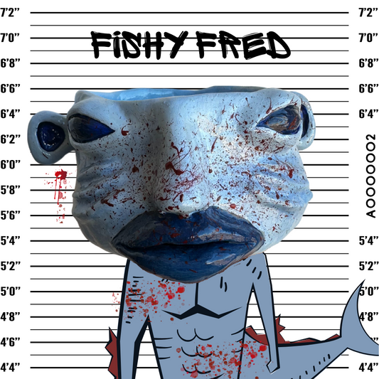Fishy Fred Skulptur