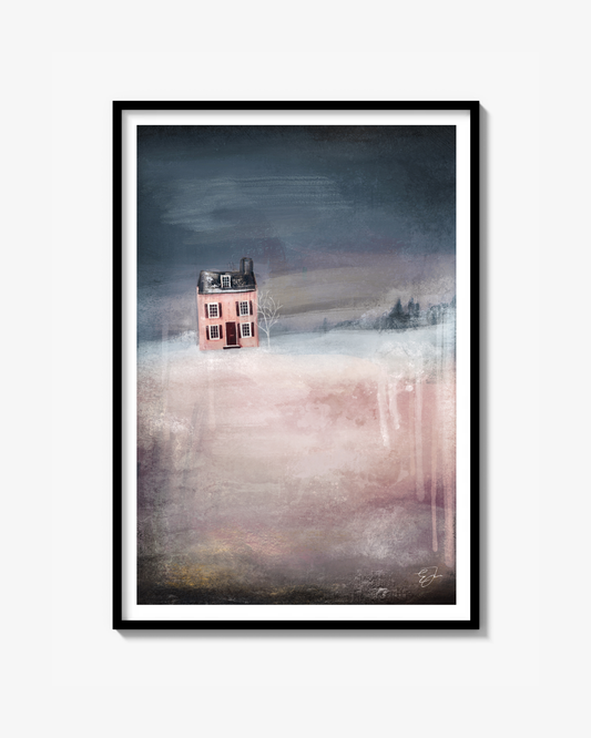 Lilla rosa huset Poster