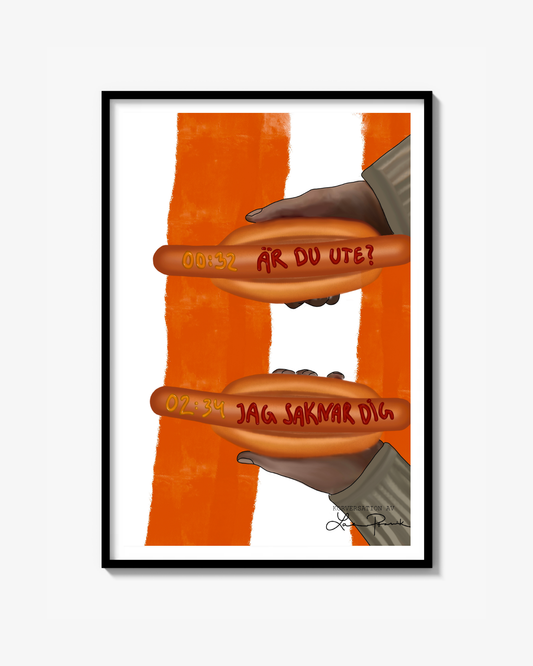 Konversation "Är du ute?" Poster