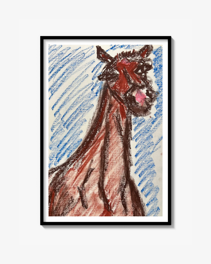 Big eyed horse - Poster