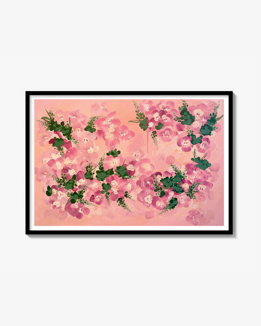 Rosa orkidé Poster