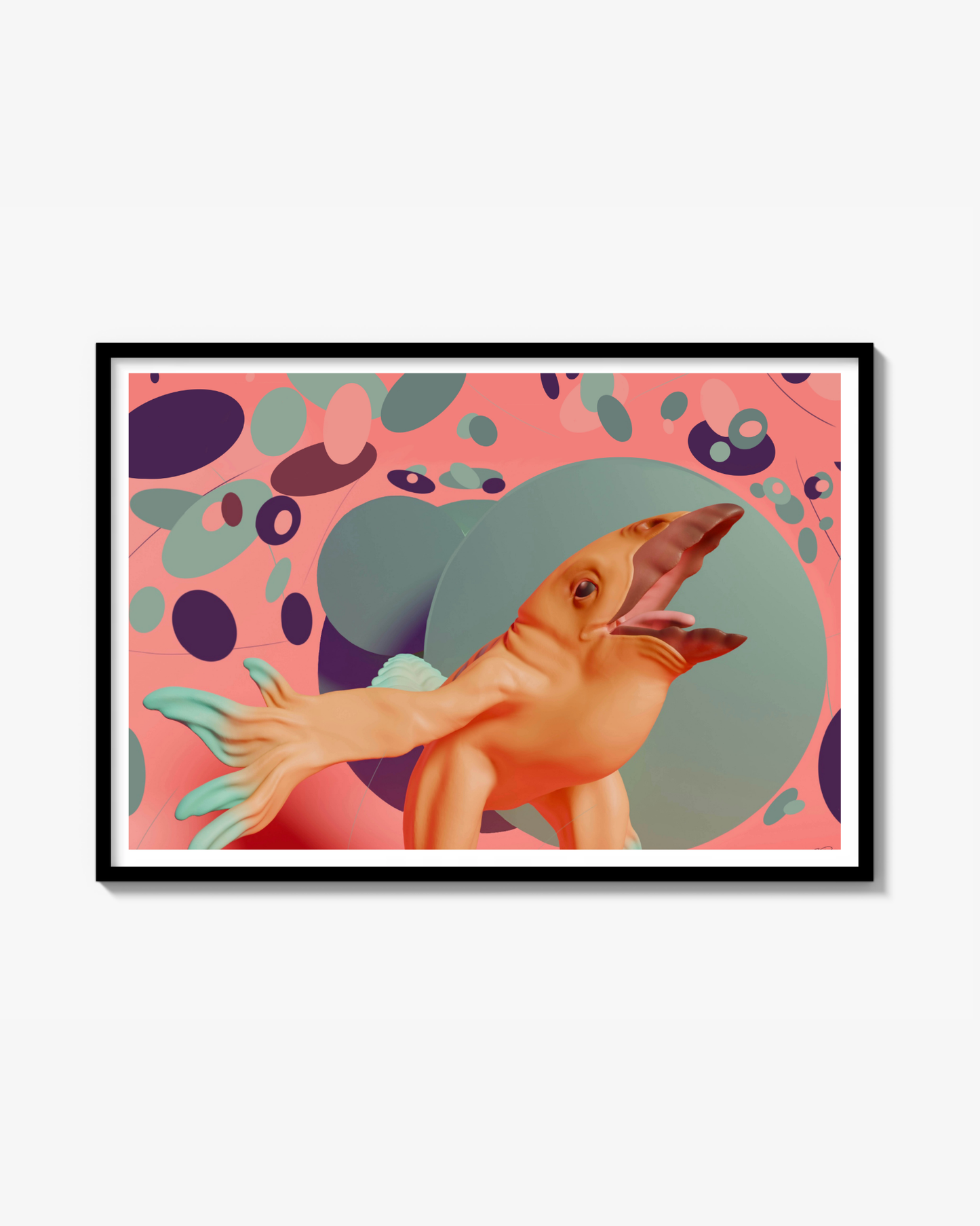 Gul Bergfågel Print
