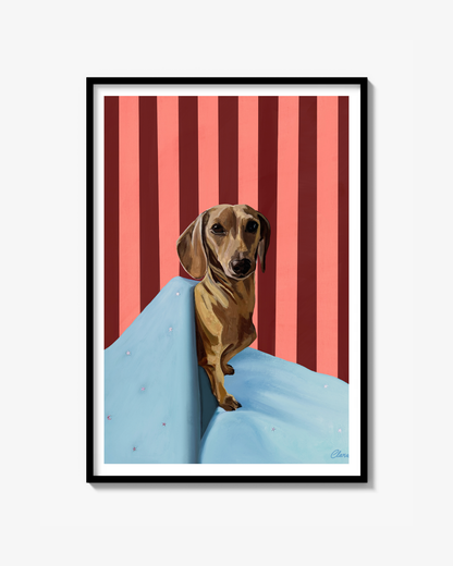 Bold Dachshund Fine Art Print