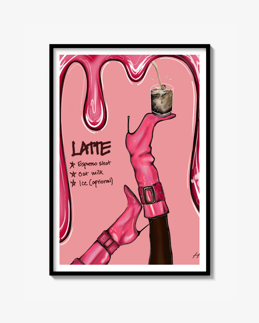 Rosa Latte Recipe (Poster)
