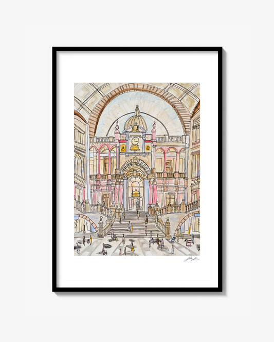 Antwerp Central Station Print