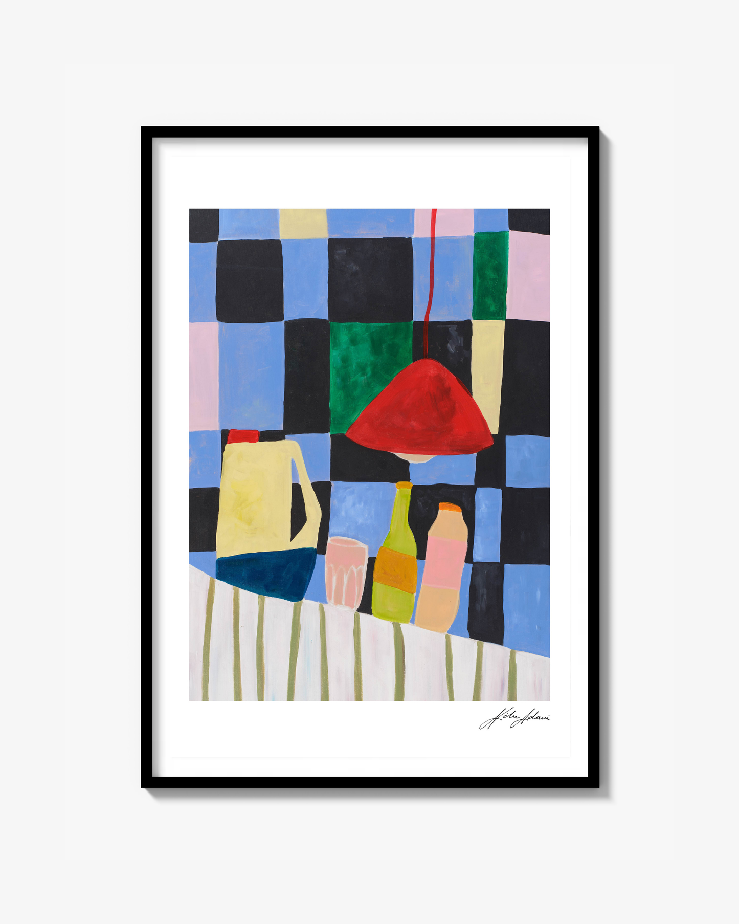 Blåa skafferi Print