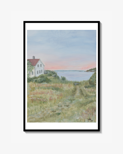 Sommarstugan- vit kant Poster