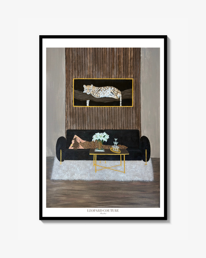 Leopard Couture Poster - 50x70cm