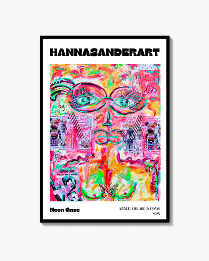 Neon Gaze Fine Art Print