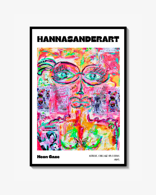 Neon Gaze Fine Art Print