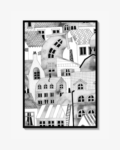 Kompakt Stad Poster